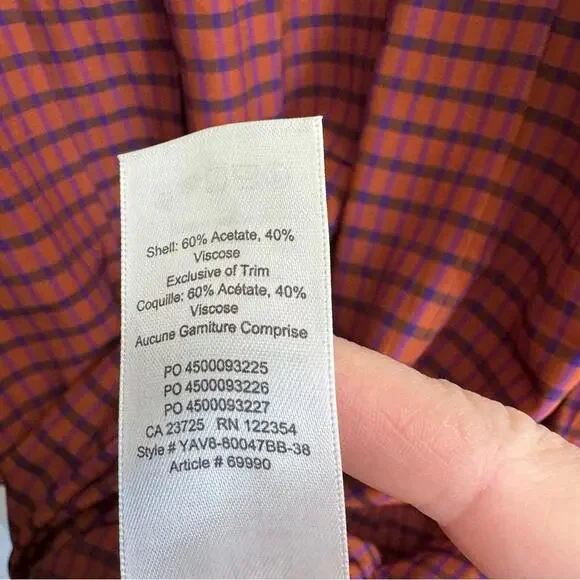 Aritzia Wilfted Le Fou Sachi Gingham Check Babydoll Mini Dress - Picture 12 of 12